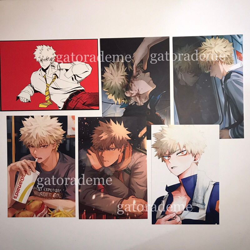 preloved fanmerch postcard/posca photocard/pc haikyuu tokrev mha blue lock PART 4