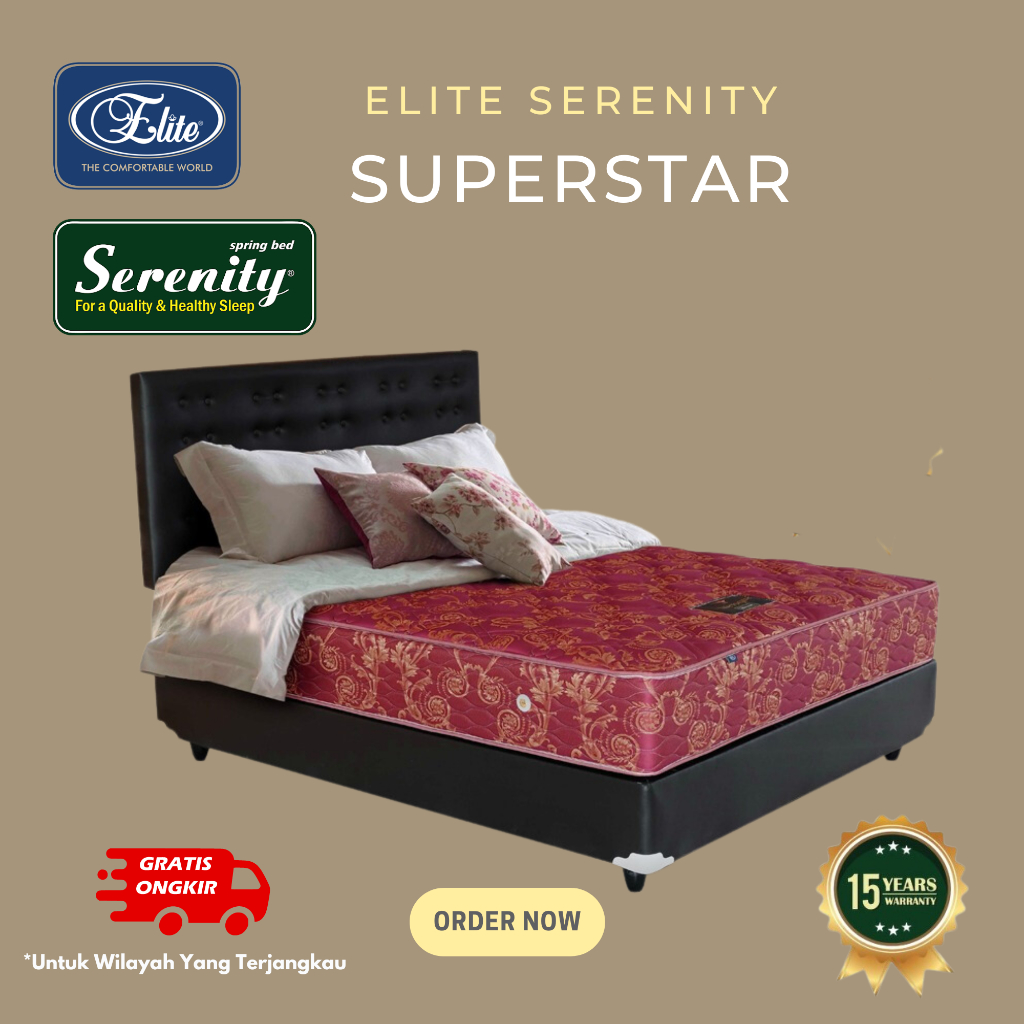 Kasur Serenity Superstar by Elite Springbed (FULL SET)