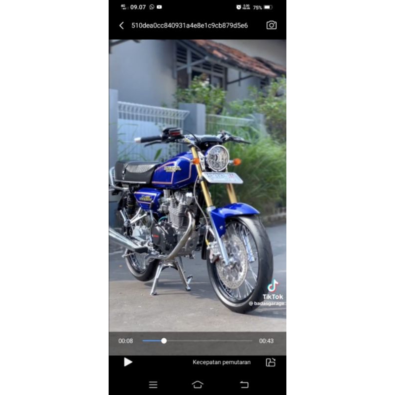 Tangki gl100 request biru candy terbaru