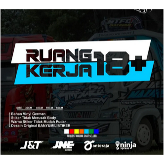 0031 Stiker kaca truk pickup mobil stiker cutting ruang kerja stiker variasi kaca samping truk picku