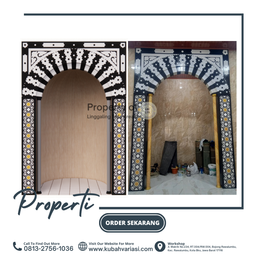 Mihrab GRC Masjid Terbaru