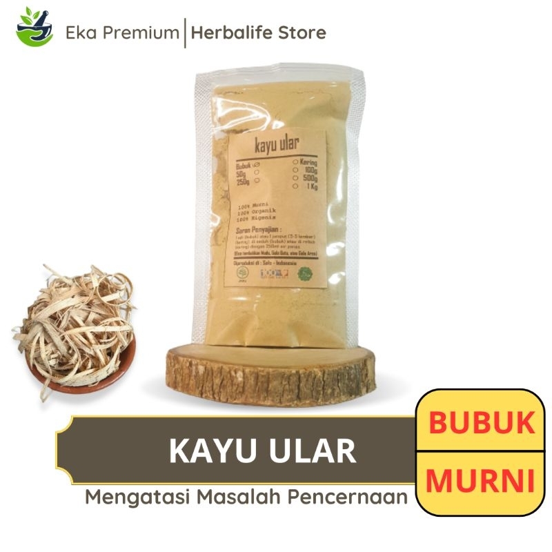 

KAYU ULAR BUBUK Bidara Laut Kering Ramuan Rempah Herbal Murni Jamu Minuman Alami Tradisional Widara Gunung Simplisia Strychnos Lucida