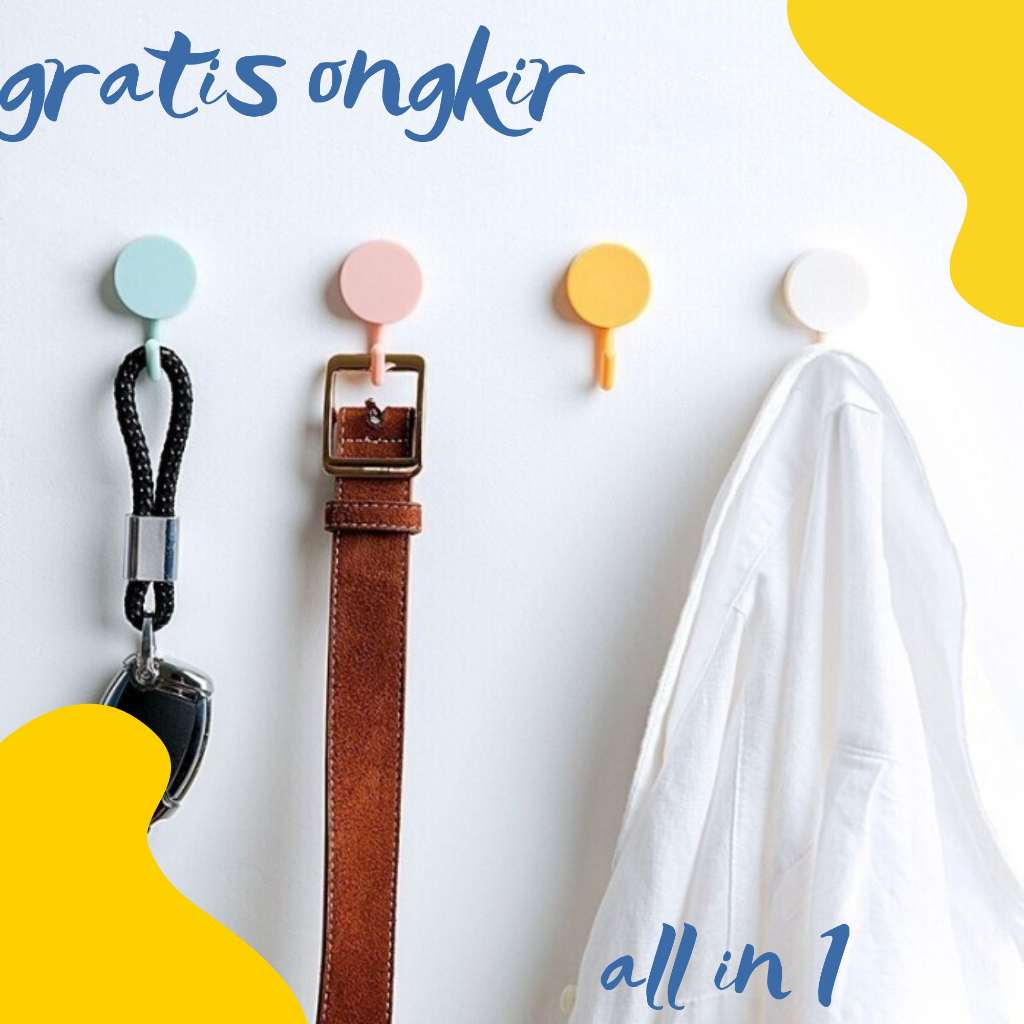 GRATIS ONGKIR Hook tempel kuat hook gorden hook gantungan hook minimalis gorden gantungan kunci gant