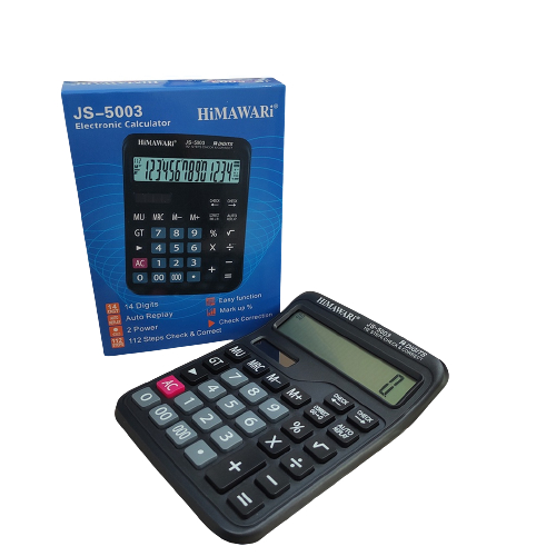 

HIMAWARI JS-5003 Kalkulator 14 Digit 2 Power Big Display