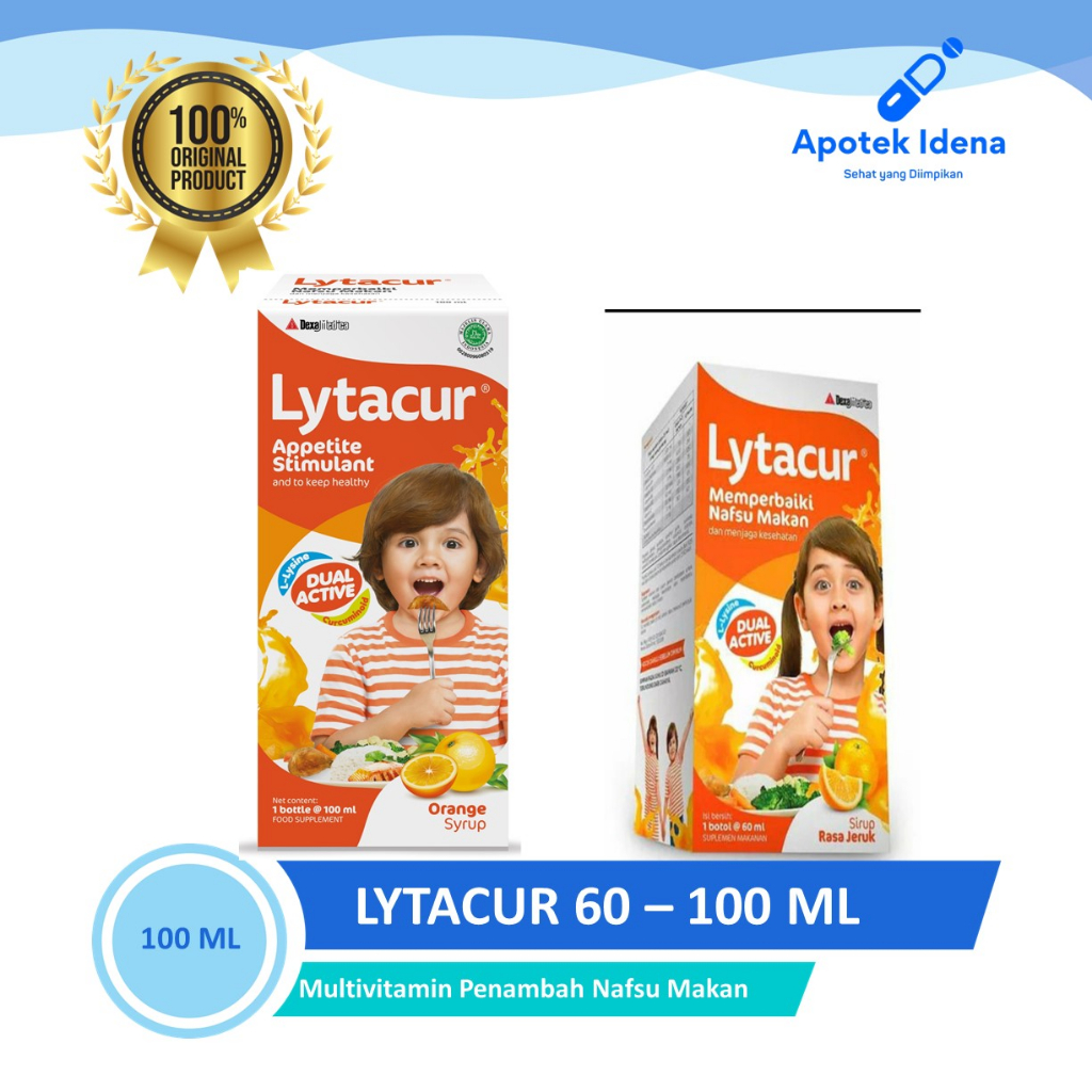 Lytacur Sirup VitaminPenambah Nafsu Makan Anak & berat badan Vitamin Anak Sulit Susah makan terbaik