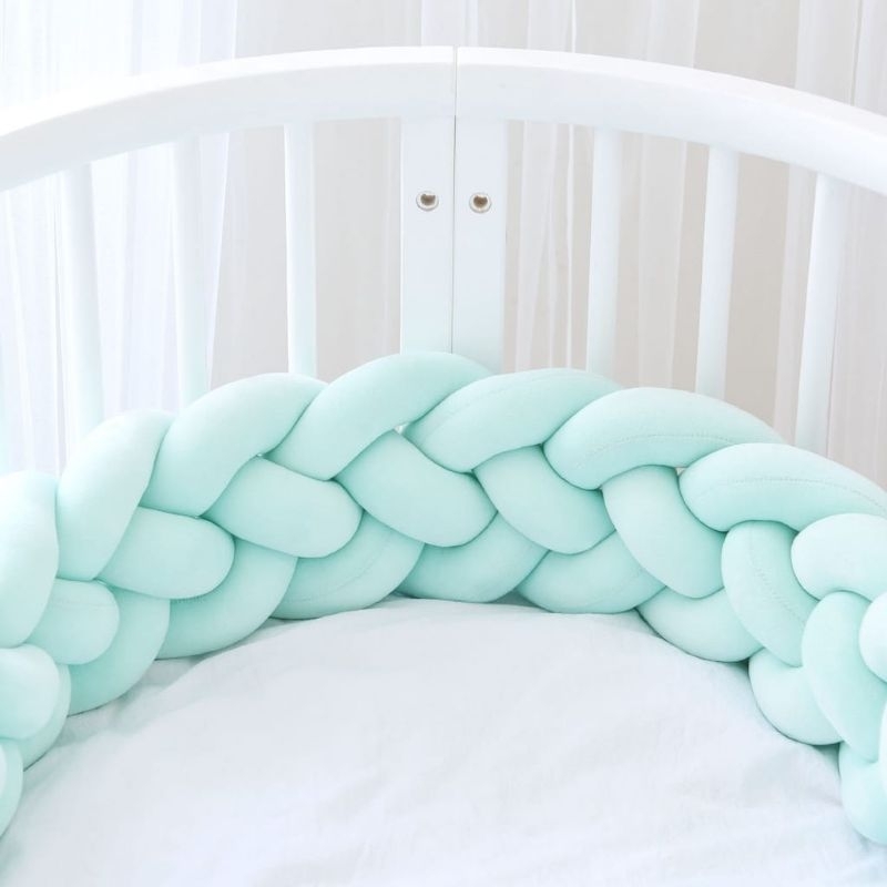 Bumper bayi kepang 3 bantal pelindung kepala bayi pengaman keliling box bayi ukuran 160cm