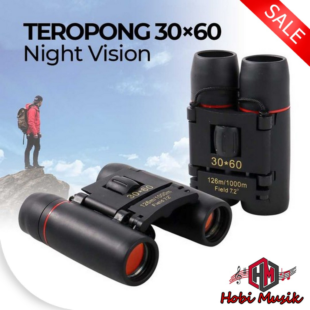 Teropong Mini Binocular Night Vision 30*60