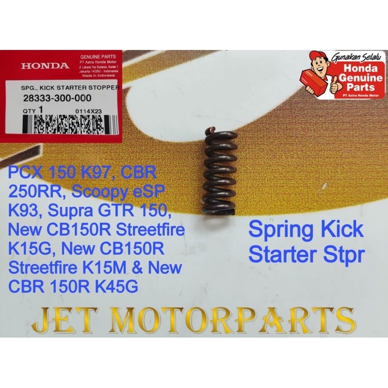 28333300000 Per Step Belakang Footstep Spring Kick Stater Stpr PCX 150 Pcx 160 CBR 250RR Sonic Scoop