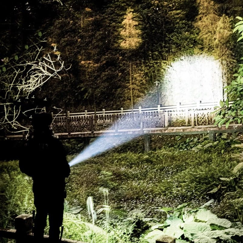 RK SENTER LED MINI SMILING SHARK 622A - ZOOM - 3 MODE CAHAYA - ORIGINAL - TAHAN AIR - USB