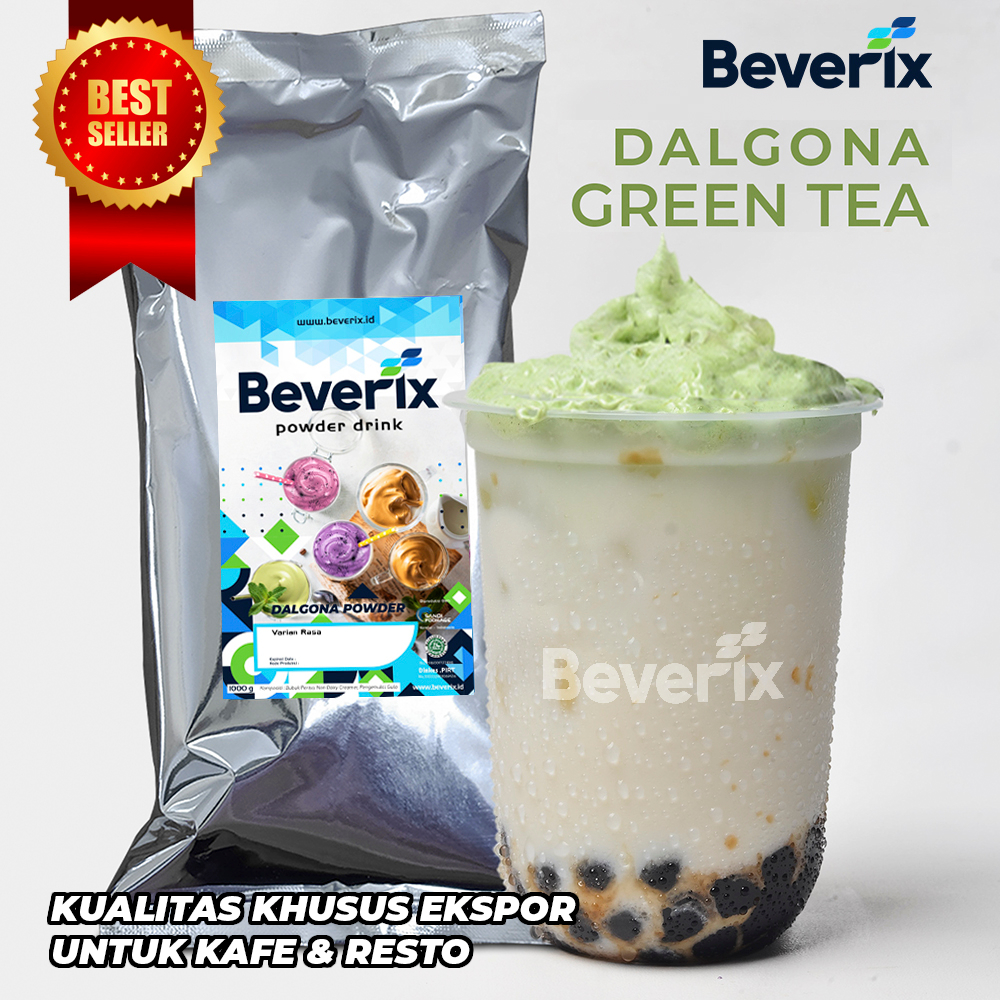 

Bubuk Sticky Dalgona Rasa Green Tea Matcha Beverix Fresh Powder Drink 500 Gram