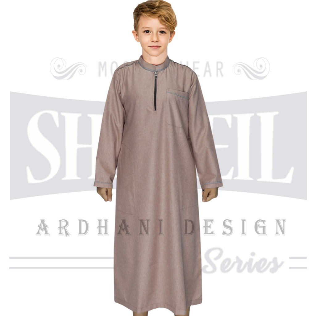 Ardhani Moslem Wear - Gamis / Jubah Anak Laki Tanggung Bahan Katun Madina Premium Usia 4 - 16 Tahun