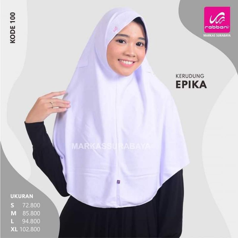 Kerudung Sekolah instan Epika Rabbani Ori
