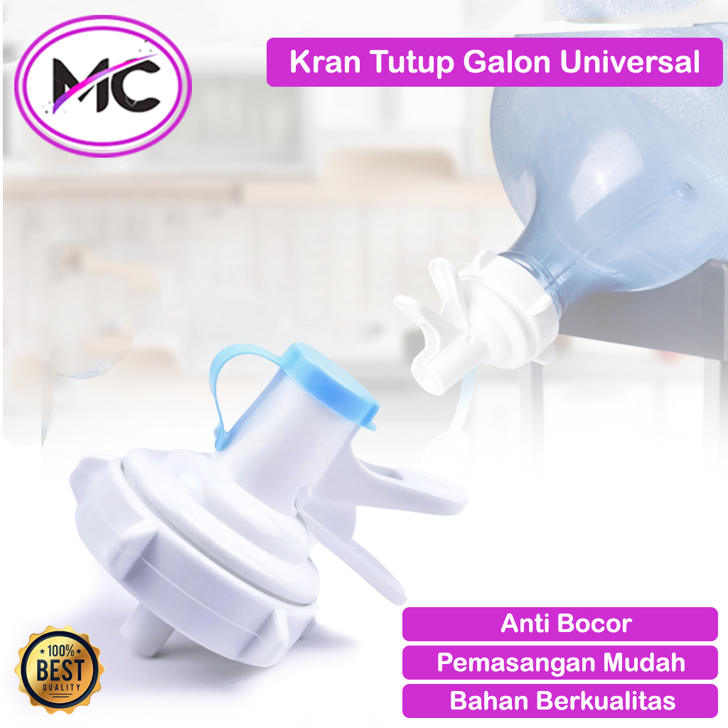 Keran Tutup Galon Air Minum Manual Dispenser Kran Kepala Galon Plastik Anti Bocor