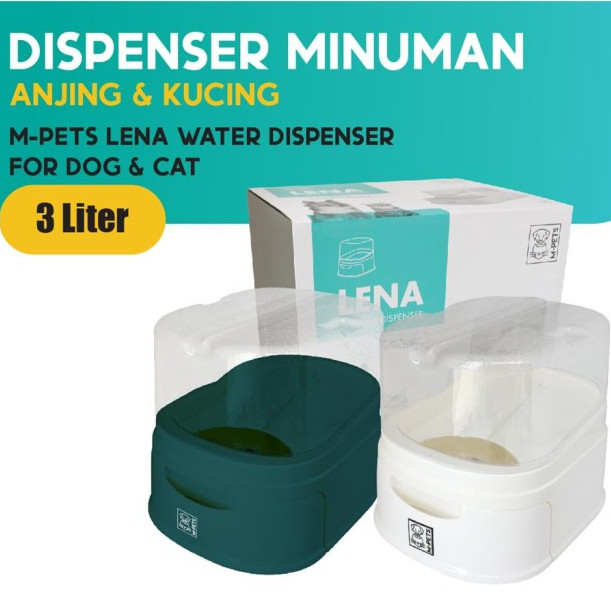 M-Pets Lena Water Dispenser 3 Liter - Tempat Minum Anjing Kucing