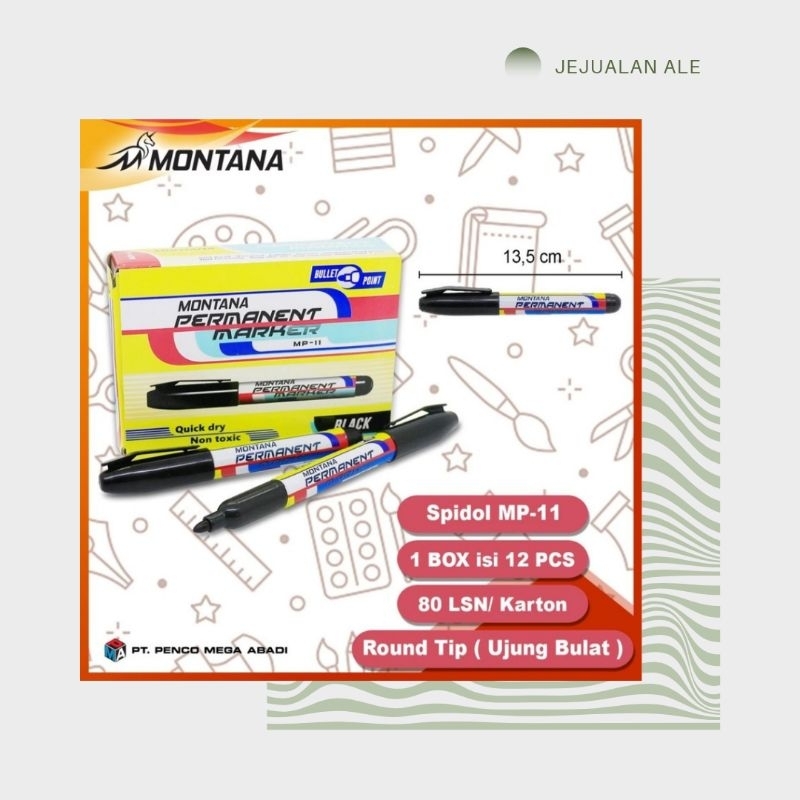 

spidol permanen hitam