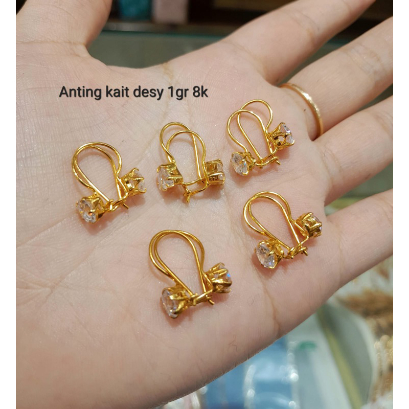 Anting kait desy 1gr 8k