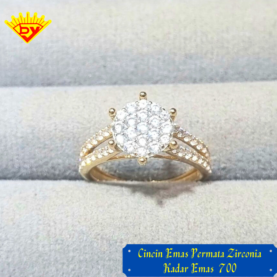 Cincin Emas Kuning Kadar Emas 700