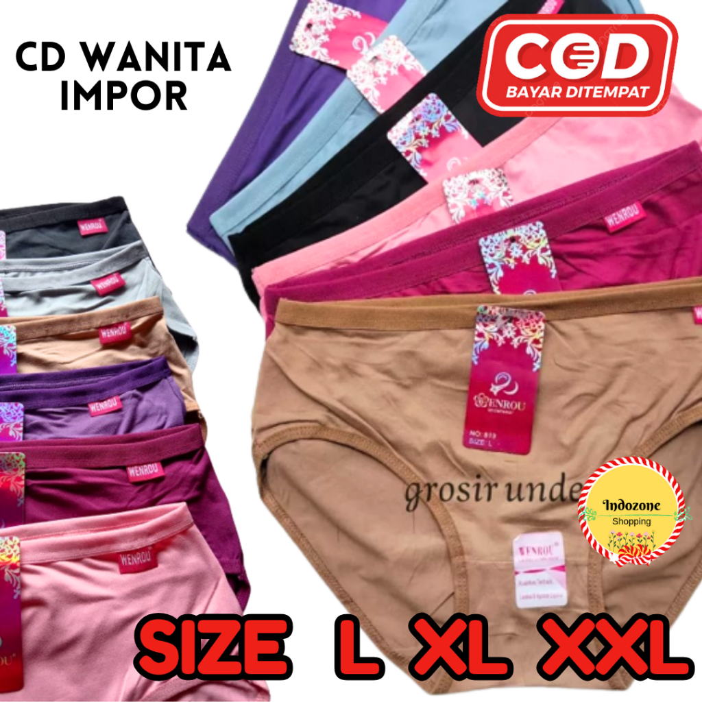 CD Wenrou 819 CD Wanita Dewasa Polos CD Import PREMIUM TUA Murah SIZE L XL XXL