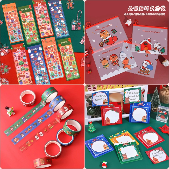 

[ORGM] *Natal* ANEKA Alat Tulis Stationery Sticky Note ISOLASI Seri Natal Xmas Motif GINGER Santa Snowman