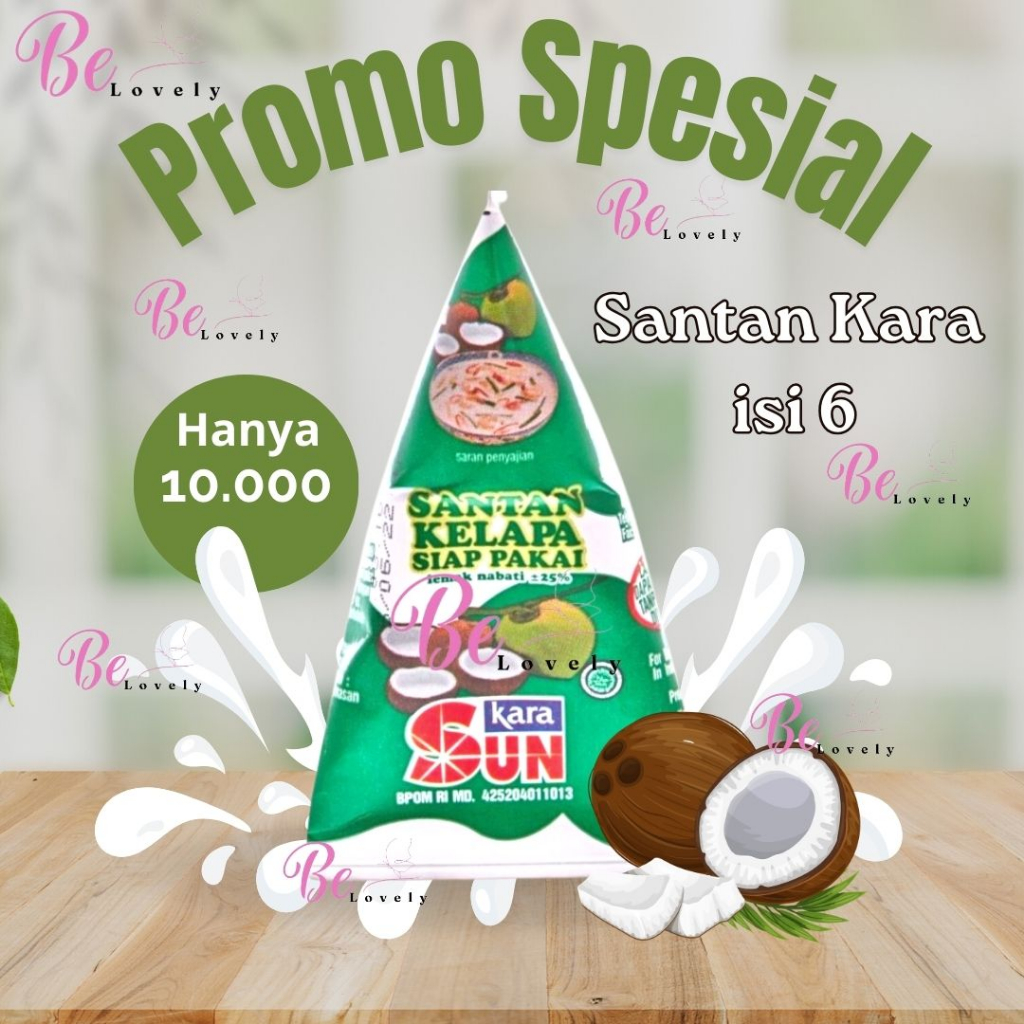 

ISI 6pcs Sun Kara Santan Santen 65ml