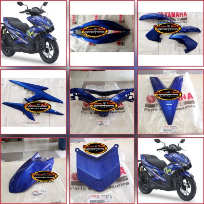 COVER BODY FULL SET, BODY AEROX 155 MOVISTAR 2017 ORIGINAL YGP