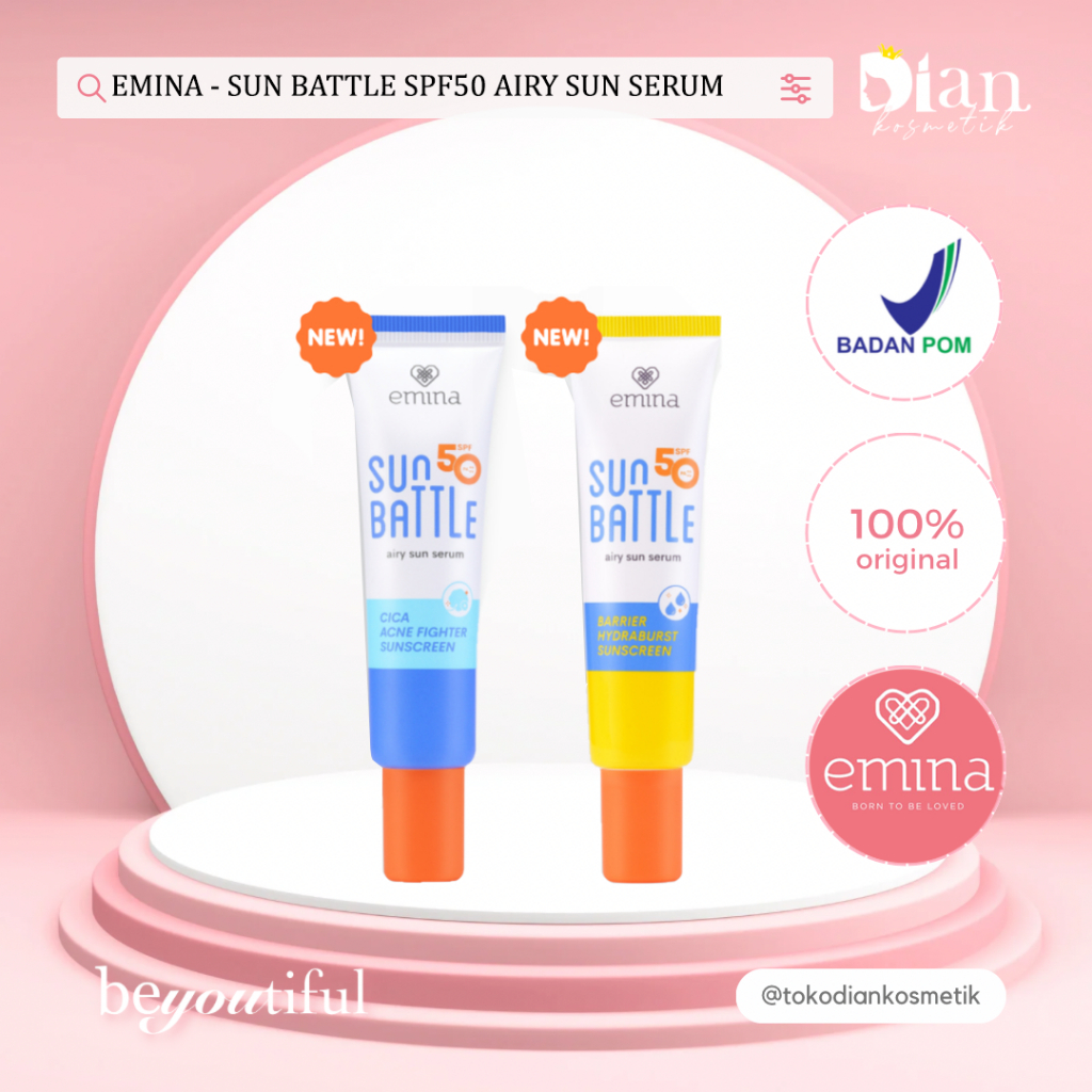 EMINA - SUN BATTLE SPF50 AIRY SUN SERUM
