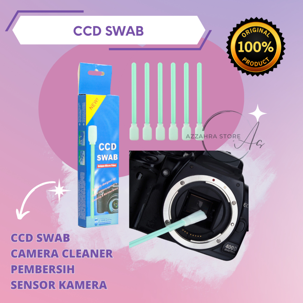 CCD Swab Wet Sencor camera Cleaner Pembersih Sensor kamera APSC Cleaning kit set