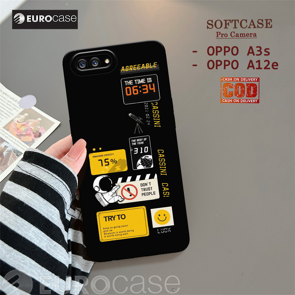Casing Hp Oppo A3S / Oppo A12E - Fashion Case Astronot Nasa - Soft Case Hp Oppo A3S / Oppo A12E - Ke