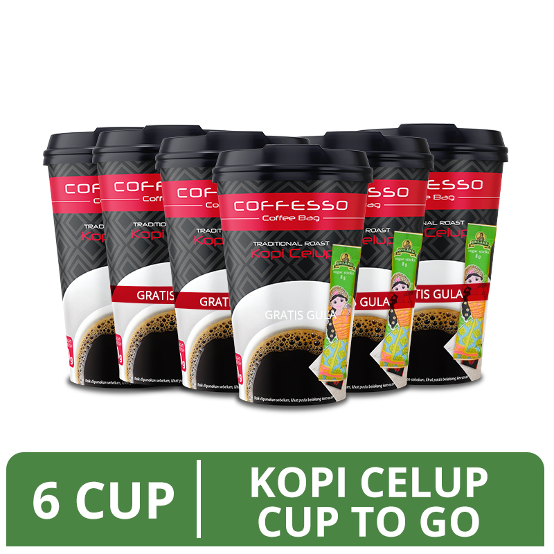 

Coffesso Coffee Cup To Go - Kopi Celup