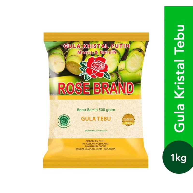 

gula rose brand 1kg free kopi 1pcs
