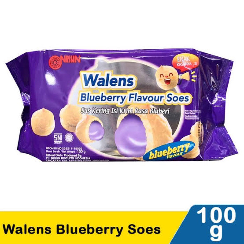 

Nissin Walens Soes Rasa Blueberry 100gr