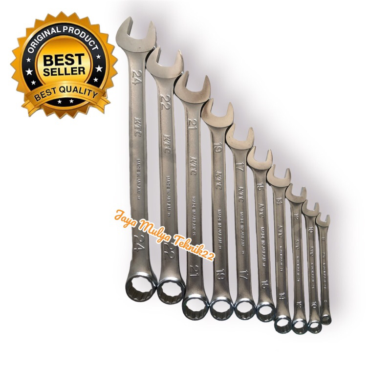 KTC Paket Kunci ring pas 10 pcs / Kunci ring pas KTC Japan original / Alat bengkel