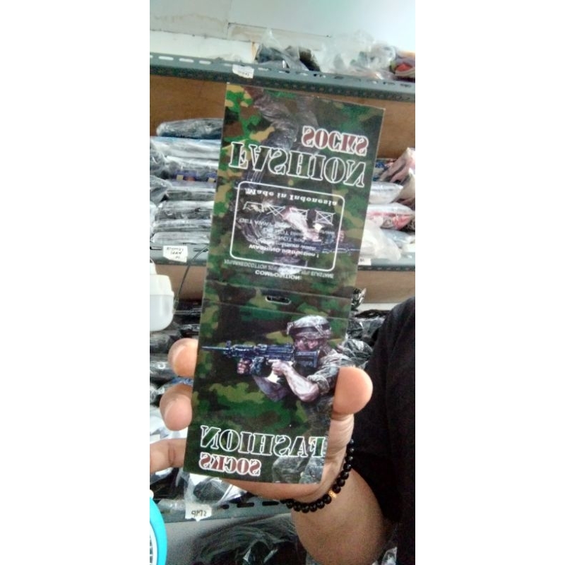 

kertas label kaos kaki TNI dan loreng perikat isi 100 lembar