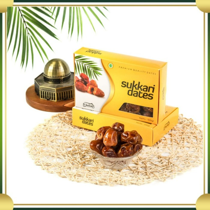 

SUKARI PREMIUM 1 KG Kemasan Dus / Kurma Sukari Kurma Raja Kurma Sukkari 100% Asli Original KEMASAN DUS