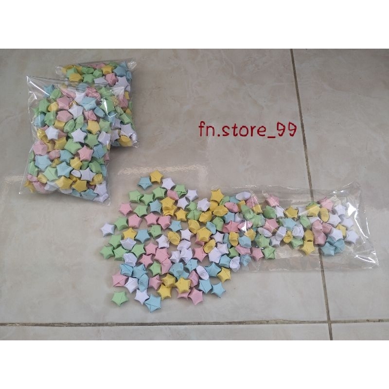 

origami lucky stars 150 pcs hvs warna