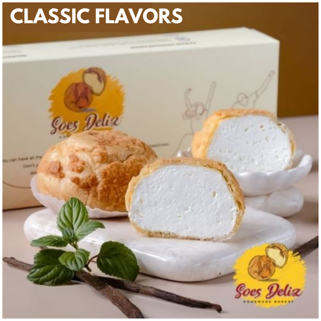 

Soes Deliz Classic Kue Sus Choux Cream Puff Jajanan Korea Hampers