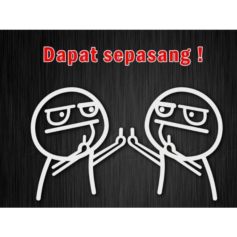 

sticker cutting lucu middlefinger