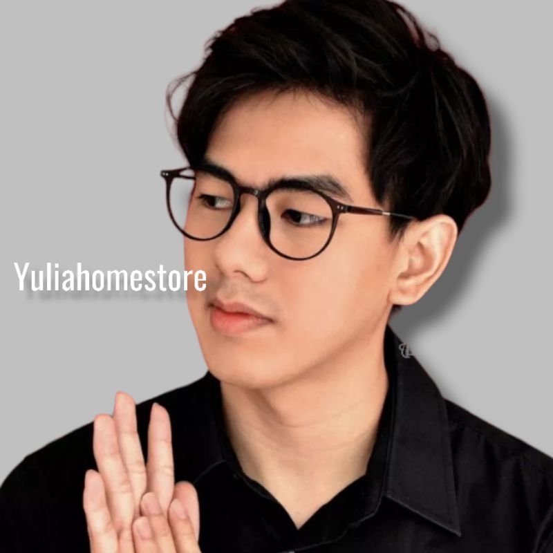 Kacamata pria anti radiasi | kacamata fashions | kacamata hitam bening bulat