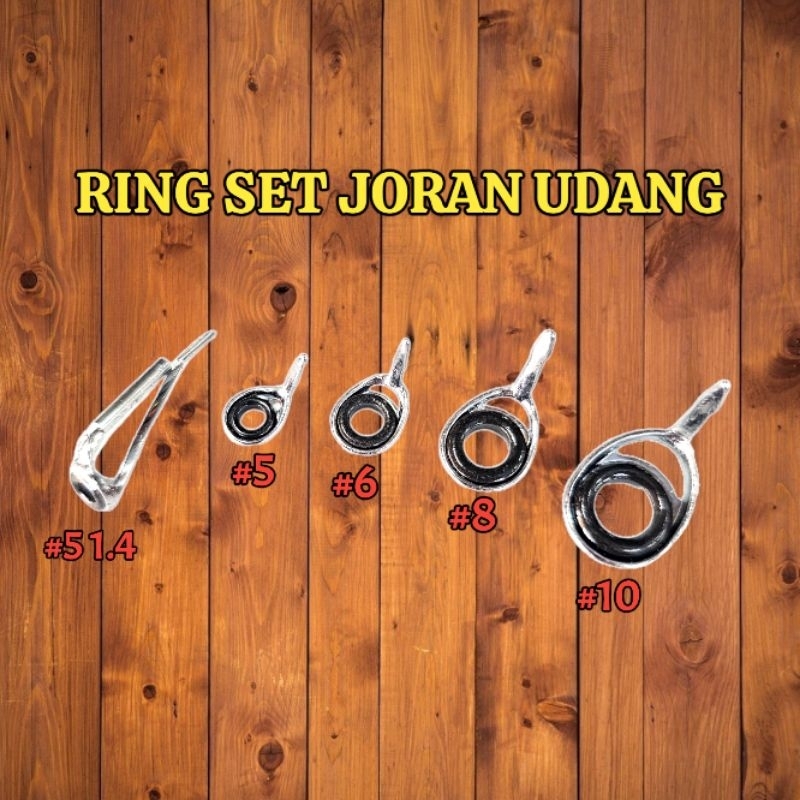 1 Set Ring Guide Nonfuji 5 Mata Joran Udang