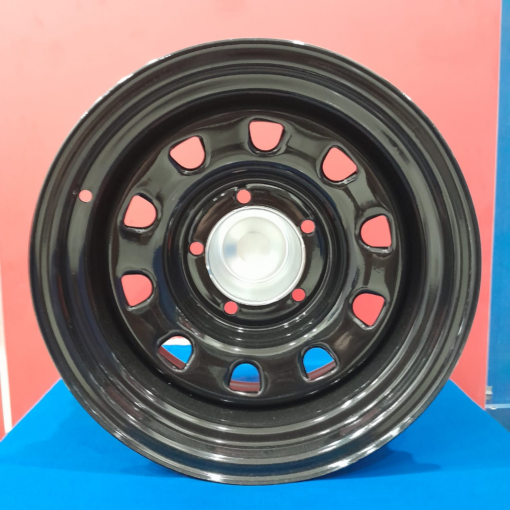 jual pelek mobil hsr mokupo ring 15 untuk mobil feroza, jeep, escudo, jimny, katana, vitara, dll