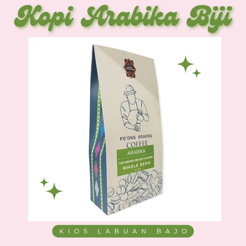 

Kopi Biji Arabika Poong Kraeng 200 gr Flores Manggarai NTT