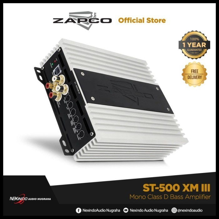 Power Monoblock Zapco ST 500 XM III Class D Bass Amplifier ORIGINAL