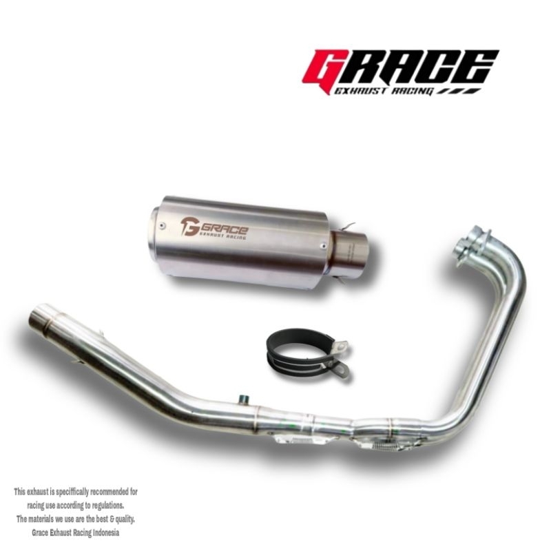 knalpot fullsystem ninja 250 , r25 , mt25 , cbr250rr , z250,original grace type crc short