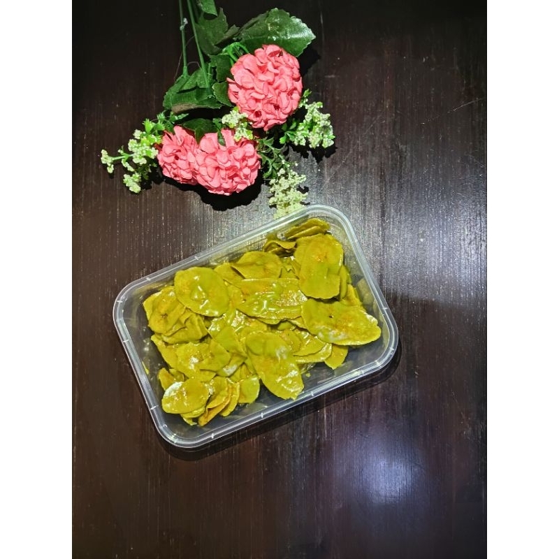 

Kripik pisang lumer/ Kripik pisang greentea/Banana chips melted