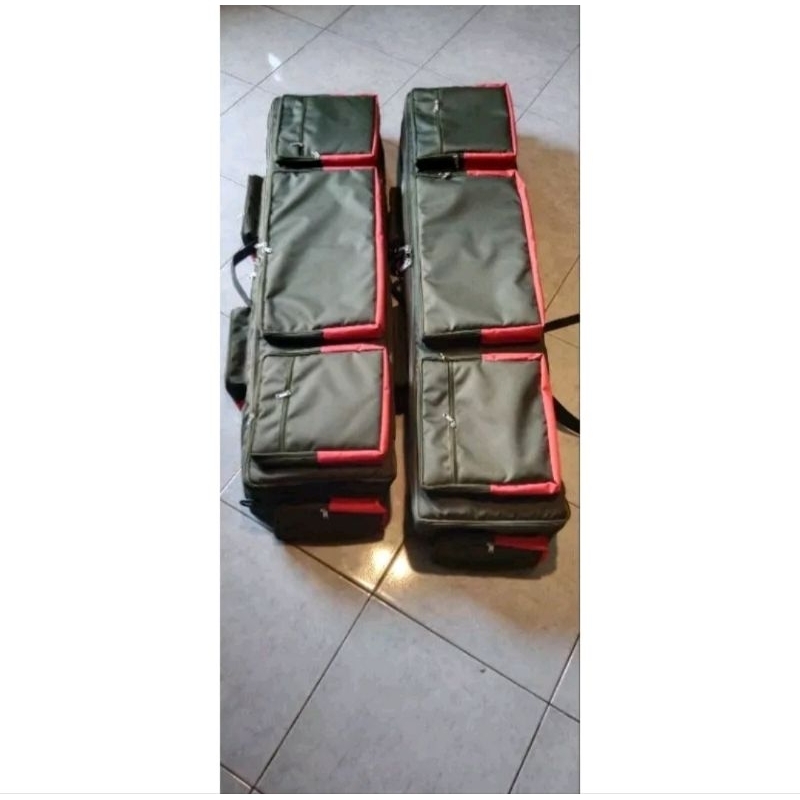 Tas joran pancing 3in1 model kotak tas reel jumbo 100x39x20cm