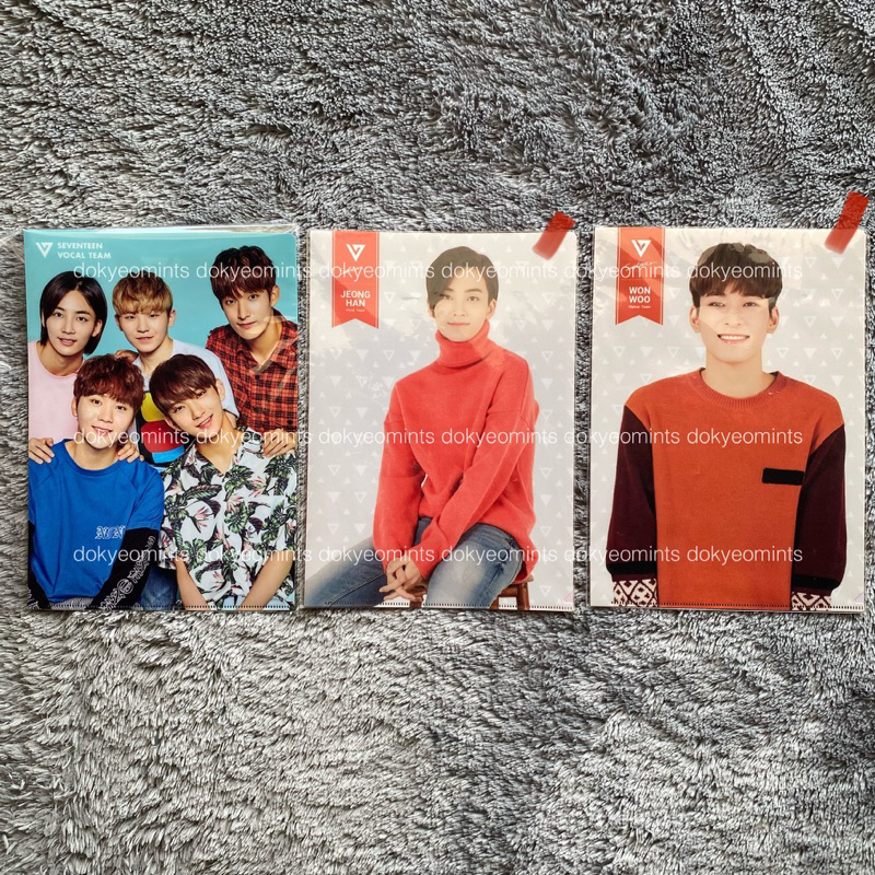 OFFICIAL CLEARFILE WONWOO JEONGHAN SEVENTEEN 17SAYTHENAME JAPAN CONCERT PHOTOCARD JAPAN ALBUM ALWAYS