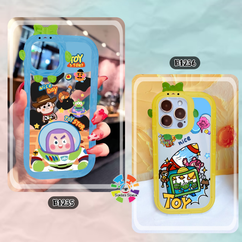 B1235 B1236 CUSTOM SOFT CASE SILIKON CASING FRAME KAMERA KARAKTER PITACU CUSTOM FOR OPPO VIVO SAMSUN