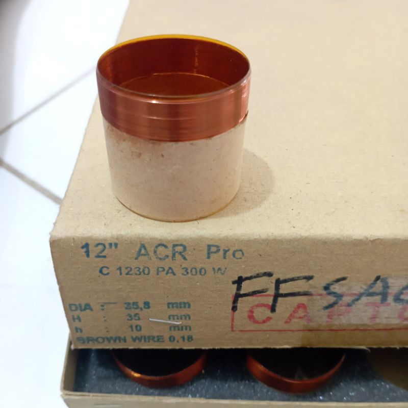 spool speaker spull speaker acr pro 12 inch 35.8 mm voice coil acr pro