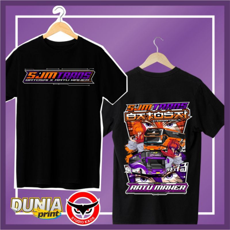 (free sticker + ganci)KAOS BUS RATU MAHER X BATOSAI COTTON COMBED 24S
