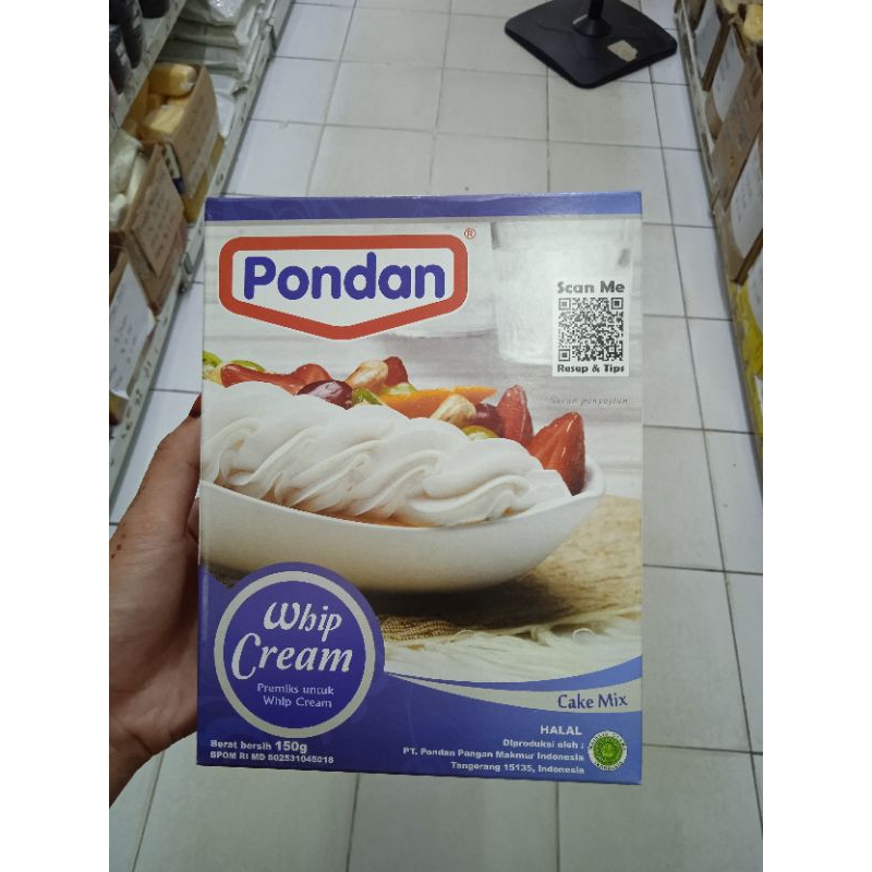 

Pondan Whippy Cream kotak 150gr